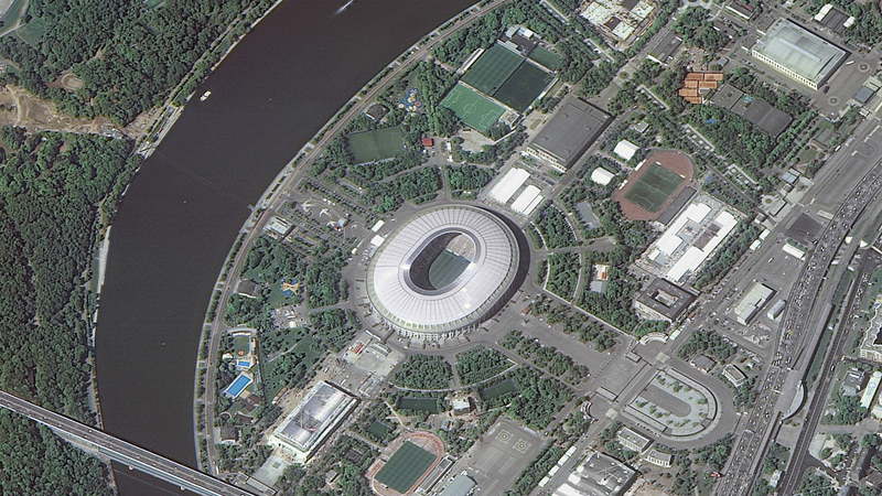 Illustration for article titled Todos los estadios del Mundial de Rusia vistos desde el espacio